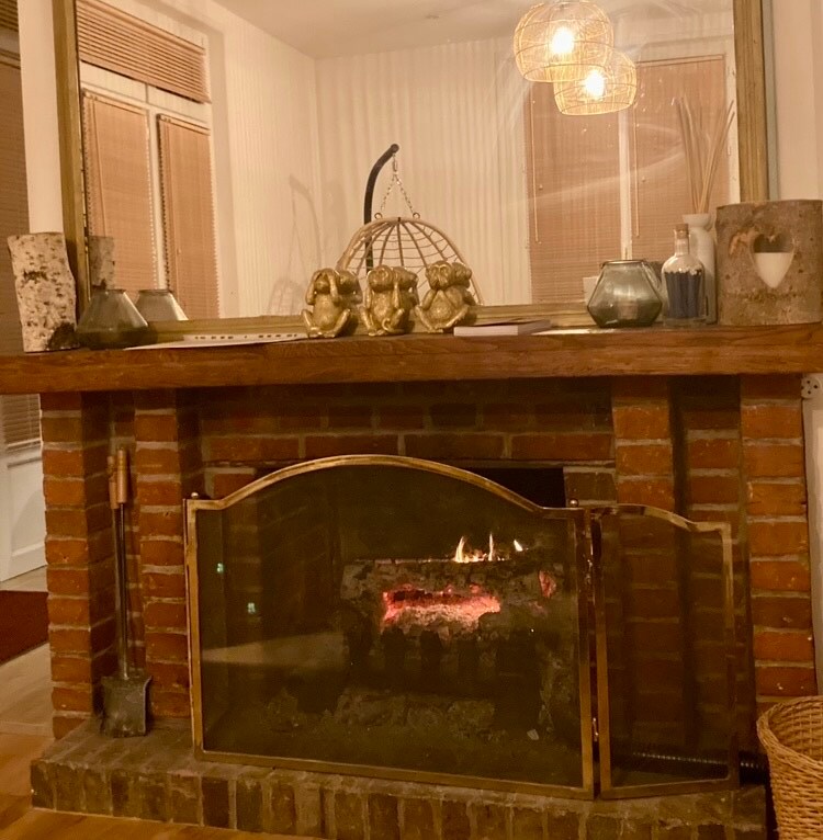 主客厅壁炉（提供原木）。