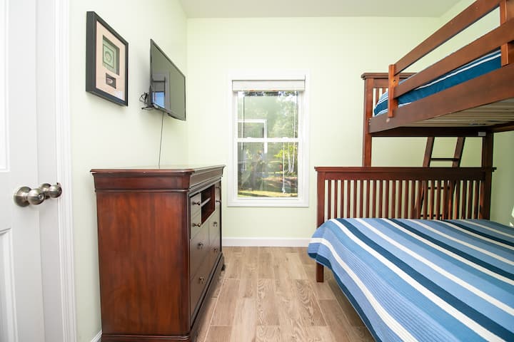 Twin over full bunk room 