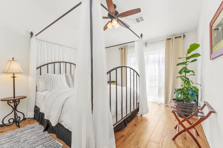 Second Cal King bedroom, in case of snoring.