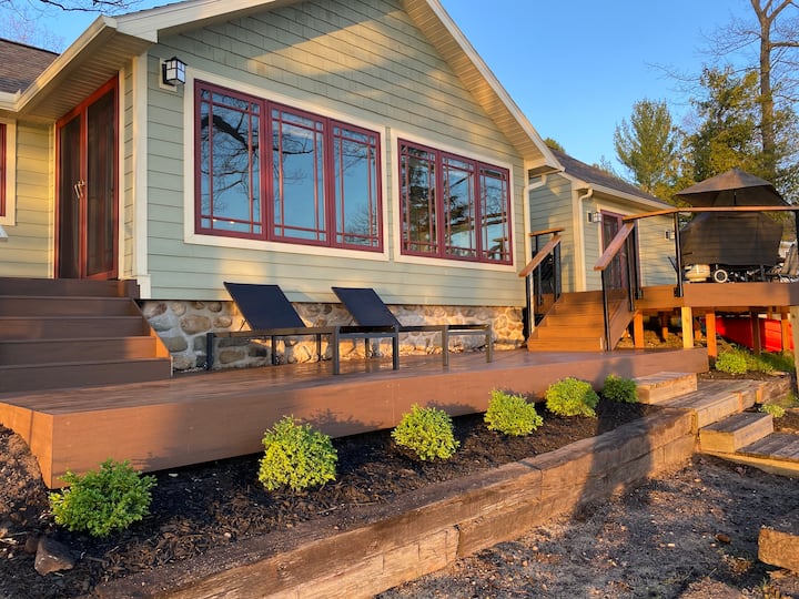 WAKE & LAKE Cottage - All season SAUNA (new!)