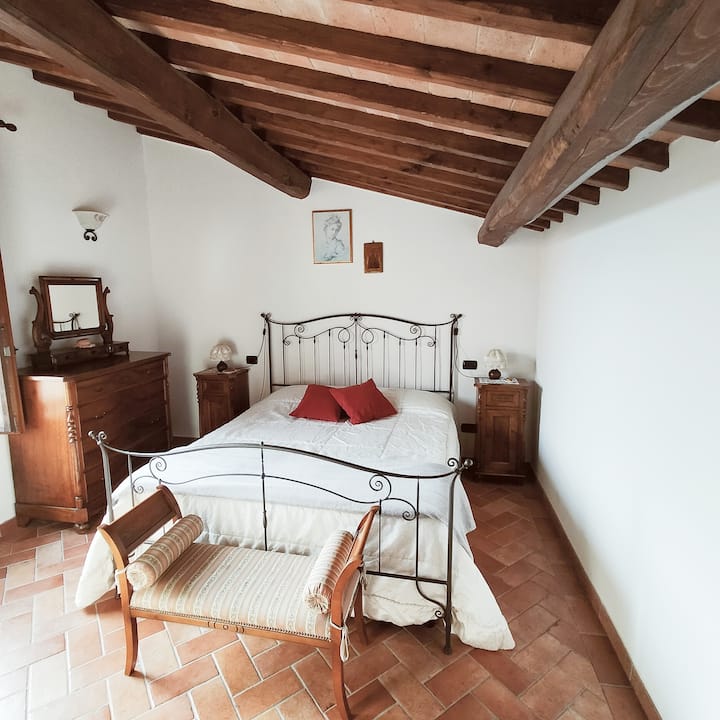 Jedna z 3 izieb Casa Torre: hlavná spálňa.

Jedna z 3 spální: dvojlôžková izba.