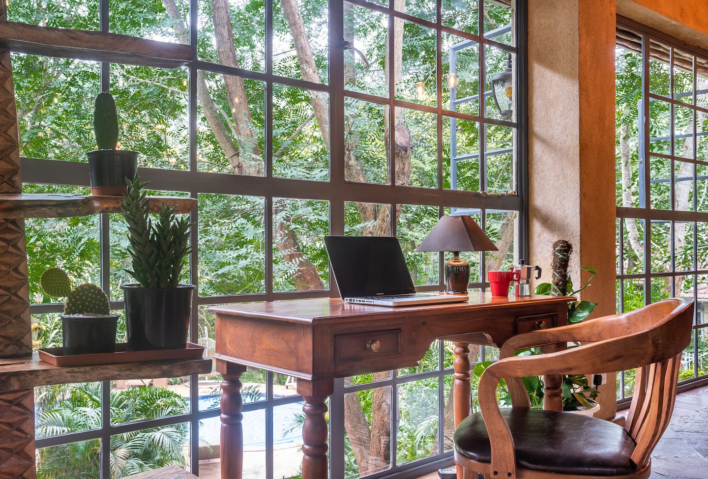 Living space at Poolside 2 Bedroom Apartment, Jungle Oasis Nairobi