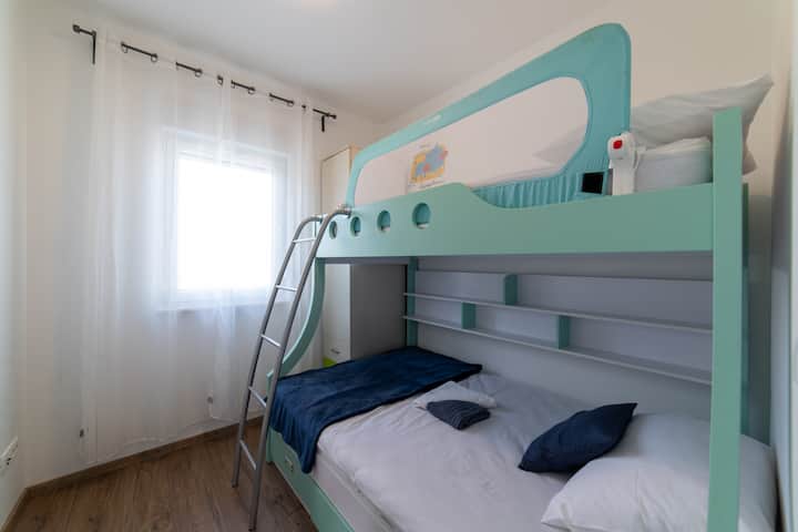 Dormitorio en el último piso