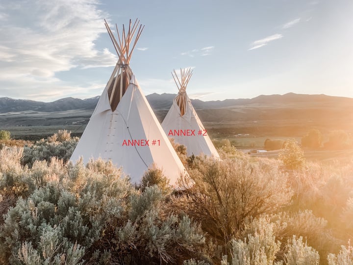 Lava Family Inn Annex 2 Tipis for Rent in Inkom, Idaho, United