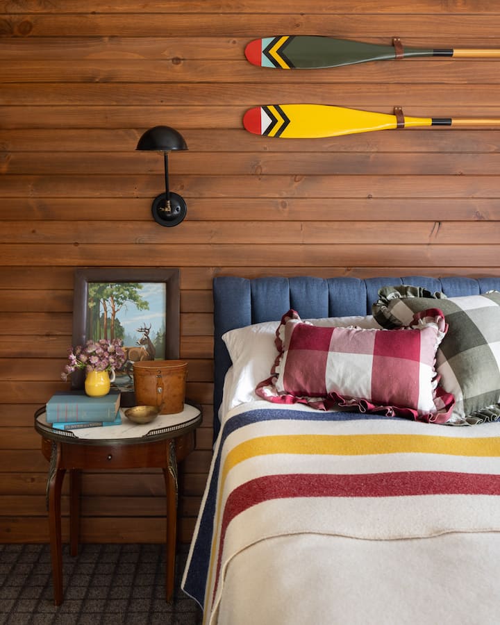 Lower level bedroom with king bed