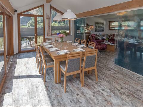 3br penthouse with sauna & garden next to ski lift