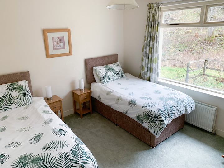 Spacious twin bedroom