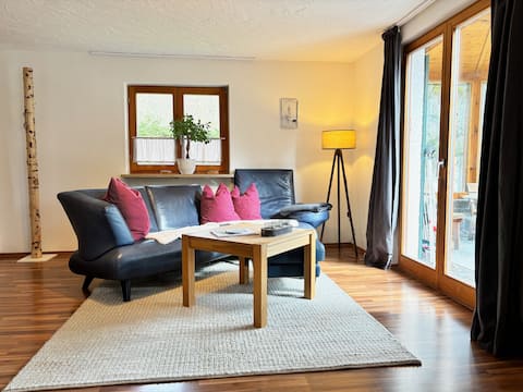 Popular Airbnb listing: Beautiful 2.5 room First floor apartment with south-facing terrace in Oberstdorf