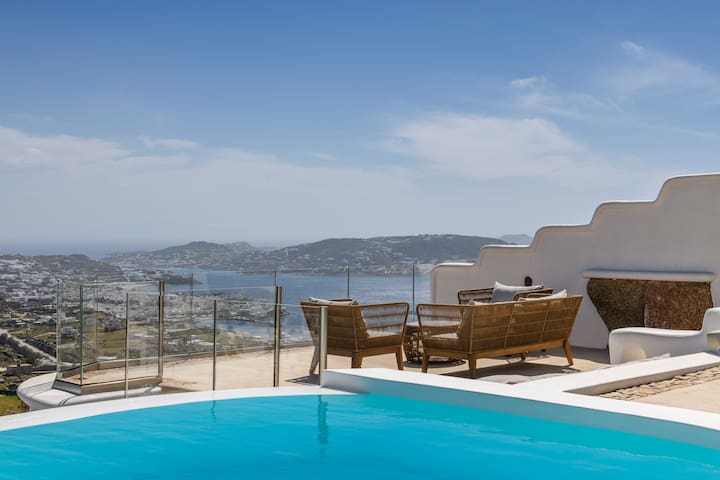 Mykonos Divino 5 NEW 2bd SeaView villa PrivatePool