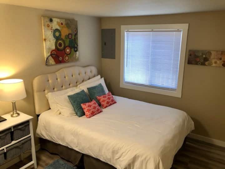 Your guest(s) will find comfort in their private bedroom. Plenty of storage!