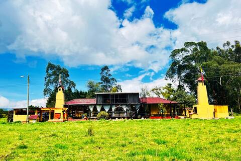 My whole Subachoque-Casa yellow house.