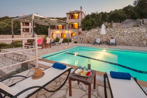 Villa Emmanuela on the sea front.