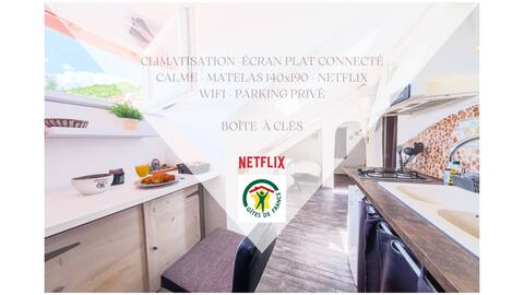 Studio Duplex Wifi Parking NETFLiX near center