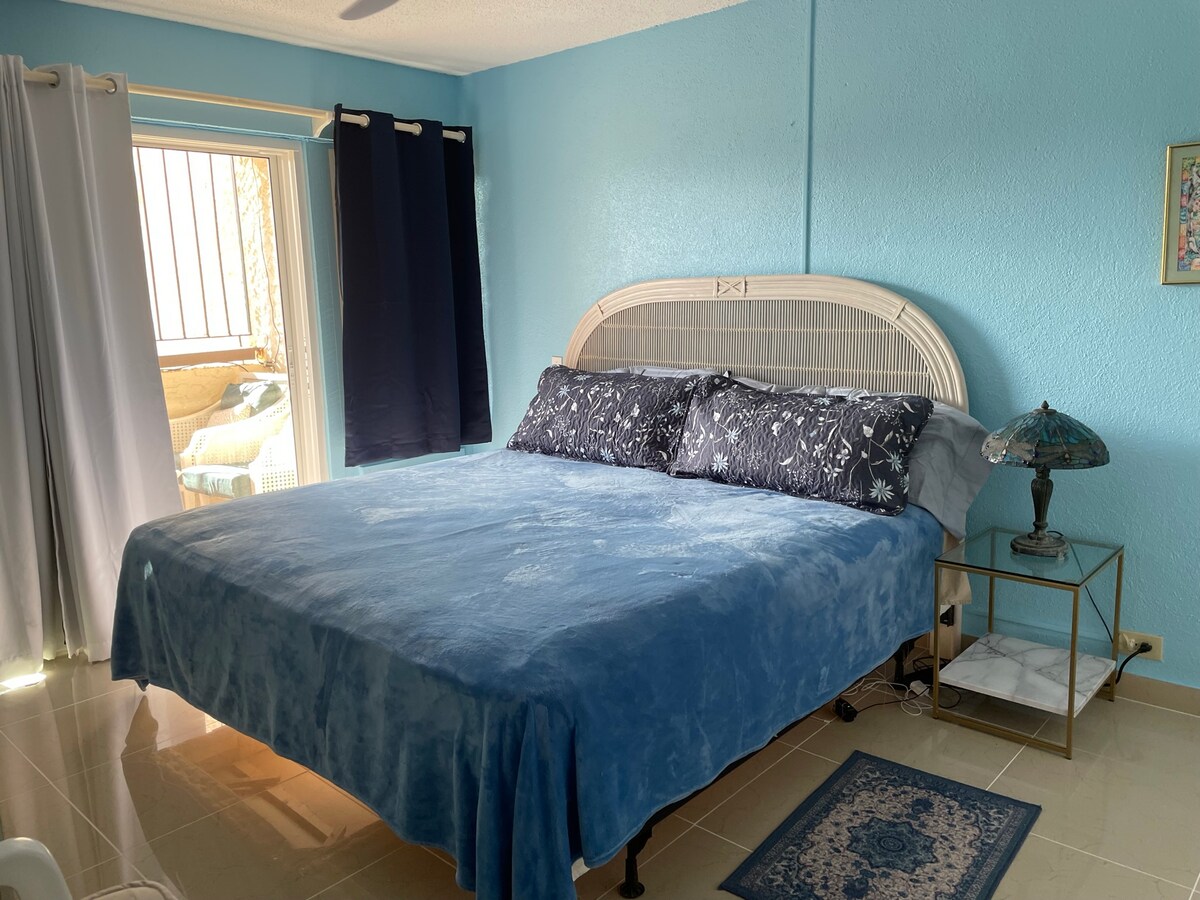 חדר שינה ראשי עם אמבטיה צמודה וגישה לגלריה.