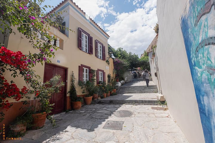 At the foot of Acropolis.