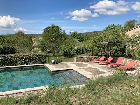 Gîte*** with pool Heart of Provence Verte