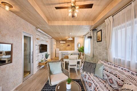 BBQ available, 8 minutes to American Village, 145 ㎡ luxury single unit, can accommodate 16 adults, 1