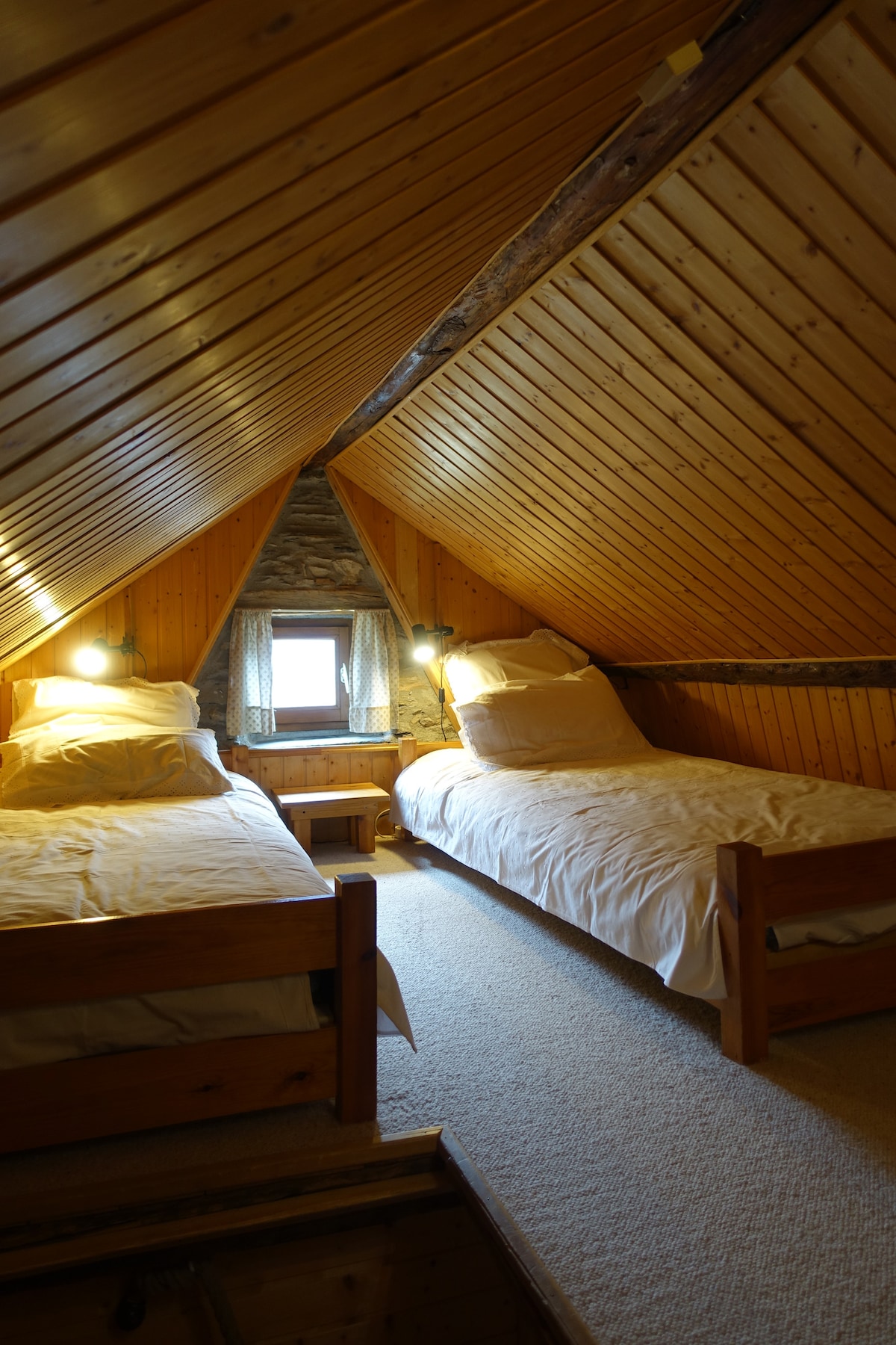 Combles furnished - not quite man height - 2nd floor.