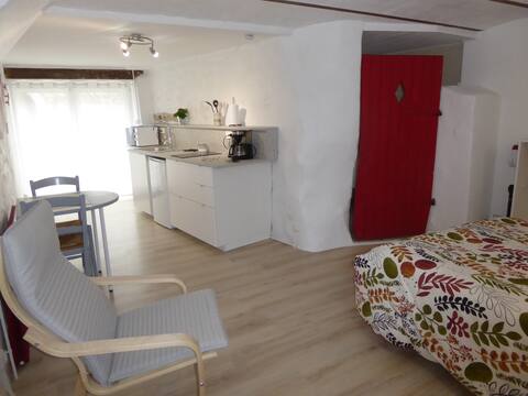 Atypical studio on the heights of Claix