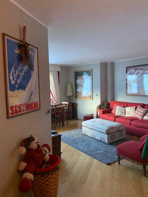 Modern three-room apartment in the center of Sestriere
