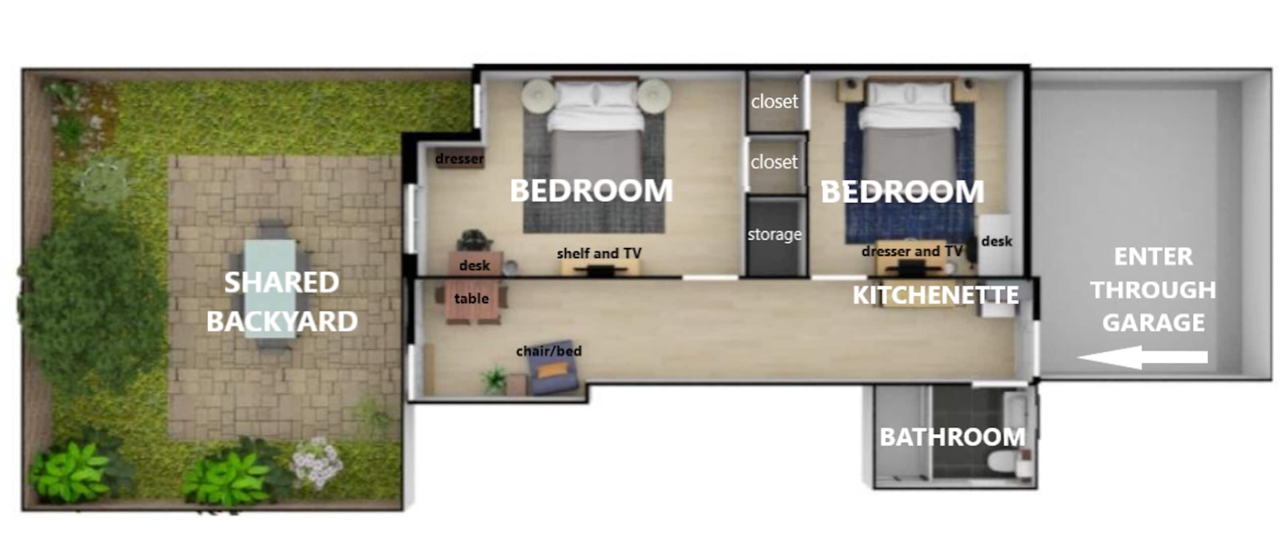 Two Bedroom SF Suite with Private Entrance - Image 18