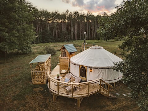 Vermont Retreat Luxe Yurt, in a Winter Wonderland