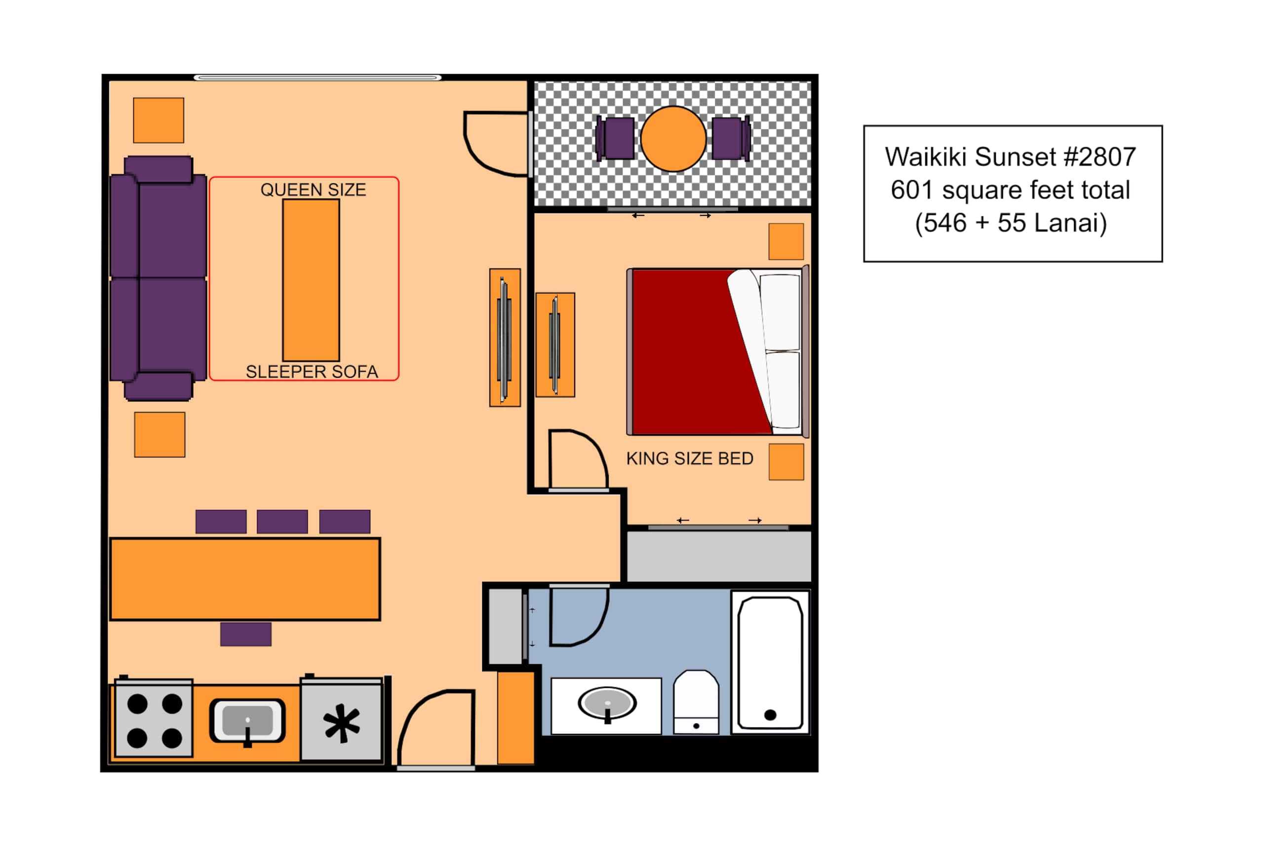 Condo in Honolulu · ★4.88 · 1 bedroom · 2 beds · 1 private bath - Image 2