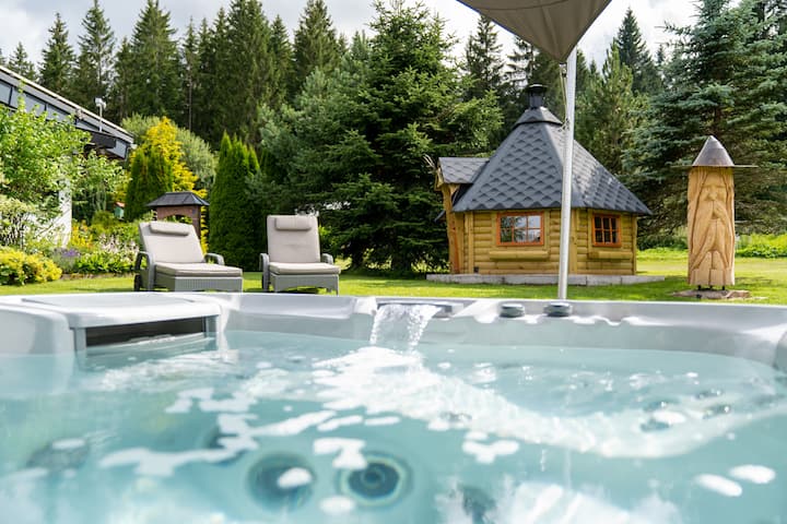 Lux. Vacation home with sauna, fitness in the Black Forest
