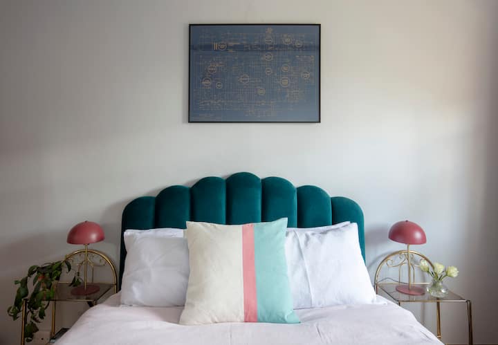 The Deco room with double bed