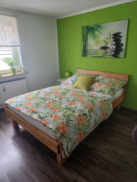 1.5Zi. City apartment, full equipment. Balcony,ground floor