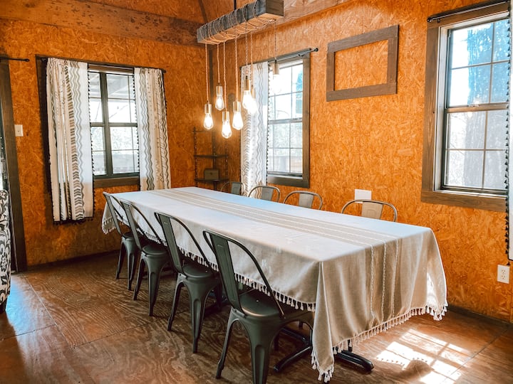 Windchimes CabinSeasonal View of Ouachita River Cabins for Rent in