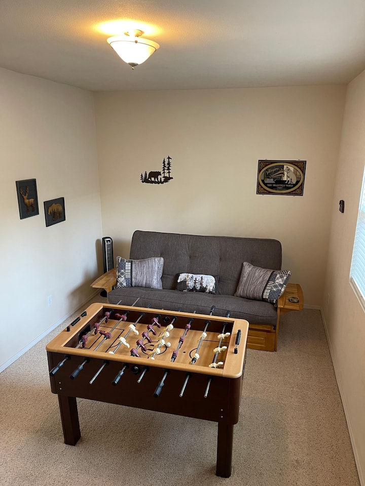 Game room with Queen-size futon.