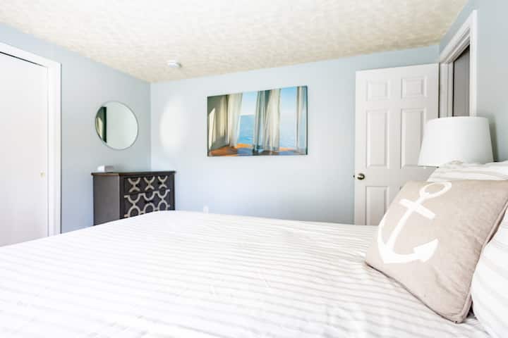 Back upstairs bedroom; queen bed