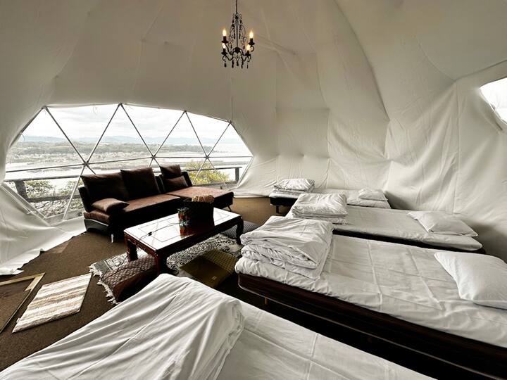 Non-smoking Glamping Stay Ocean Dome 9 * Max 8 people - Tents for Rent in  Shimanto, Kochi, Japan - Airbnb
