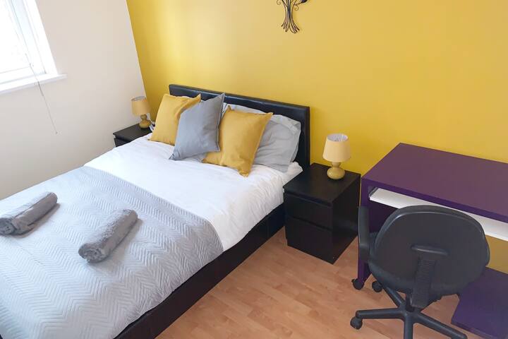 This bedroom contains a double bed and a sofa bed now by popular demand. Available when booking for more than 11 people