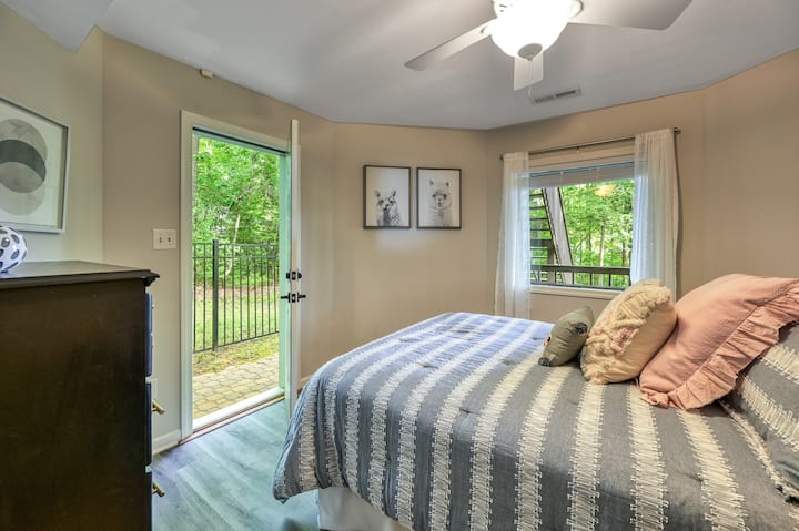 Bedroom 3 has direct access to an exterior door