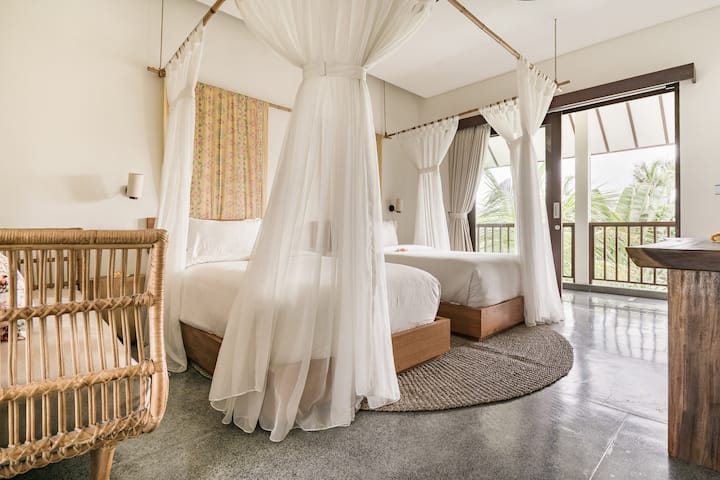 moja ya vyumba viwili vya kulala pacha