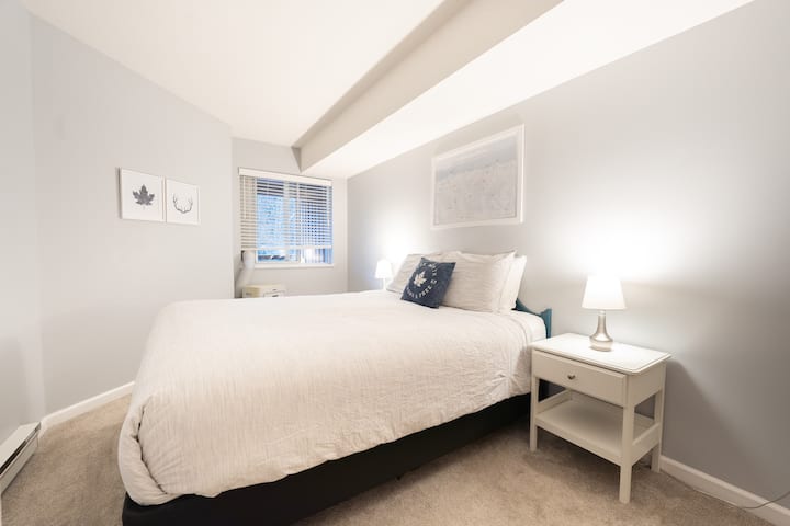 Master bedroom is great and has a full closet and plenty of space for your bags