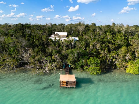 Casa Lole with Private Dock in Bacalar