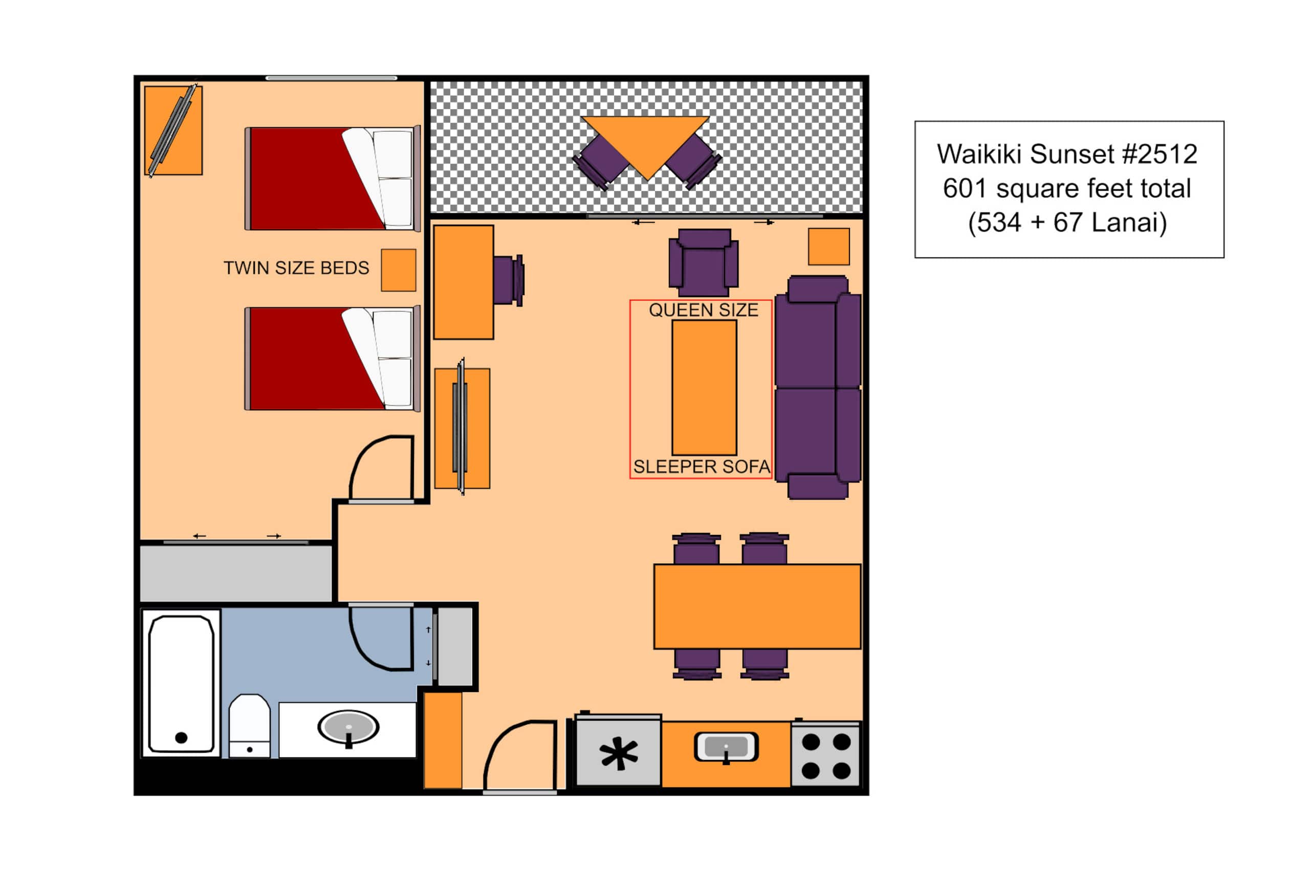 Condo in Honolulu · ★4.76 · 1 bedroom · 3 beds · 1 private bath - Image 8