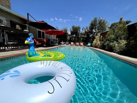 90° Heated Salt Pool, 4 BR Home, Safe Relaxing