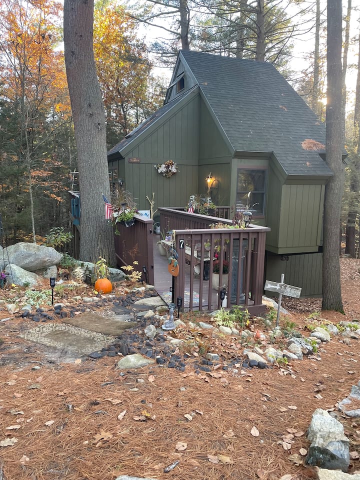 Treehouse cozy cottage on babbling brook Cottages for Rent in Raymond