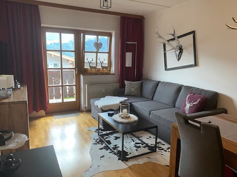 Beliebte Airbnb-Anzeige: Panoramic apartment with Kitzblick, pool & balcony in Piesendorf