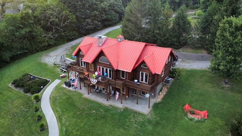 Custom Log Home on Lake Williamstown.  Near Ark.