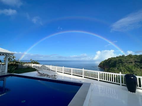My villa facing the Caribbean Sea
