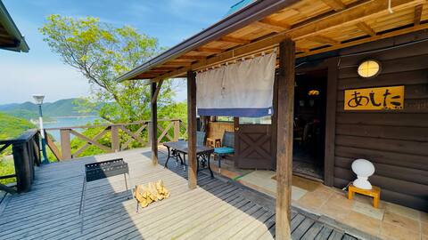 A remote island rental villa that can only be reached by boat "Log"/WiFi/BBQ