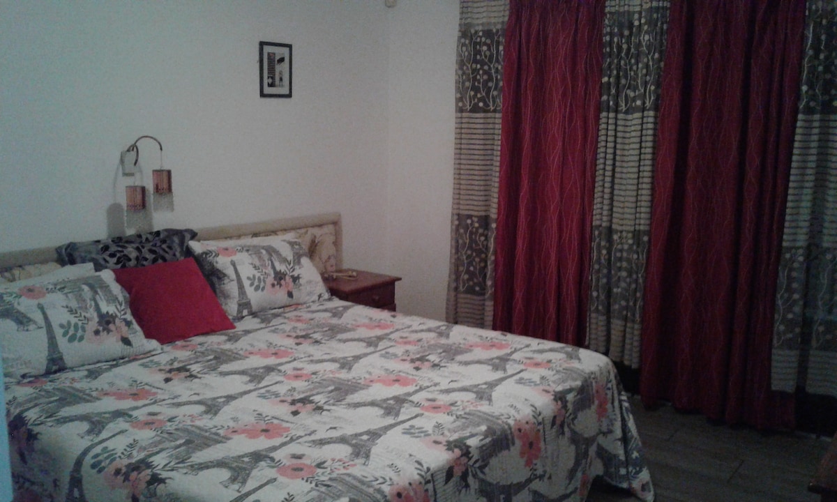 This bedroom we actually joined two single beds together to make it king. Tastefully furnished for your stay.