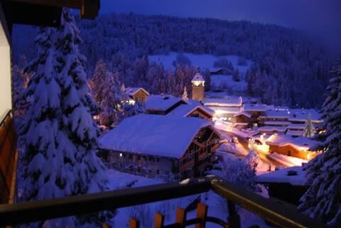 very nice view/south/Chalet/Ski Espace Diamant