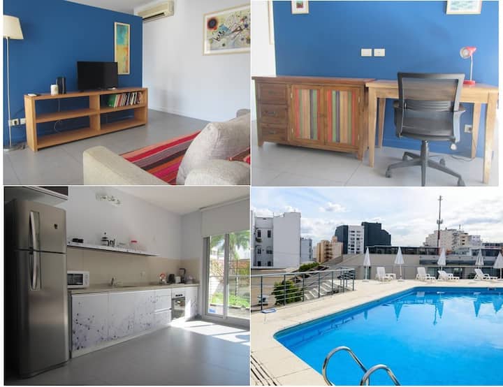 Большой лофт с балконом в Monserrat