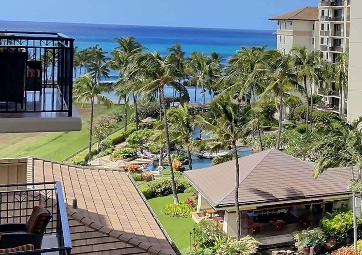 Ocean and lagoon view from condo O-721